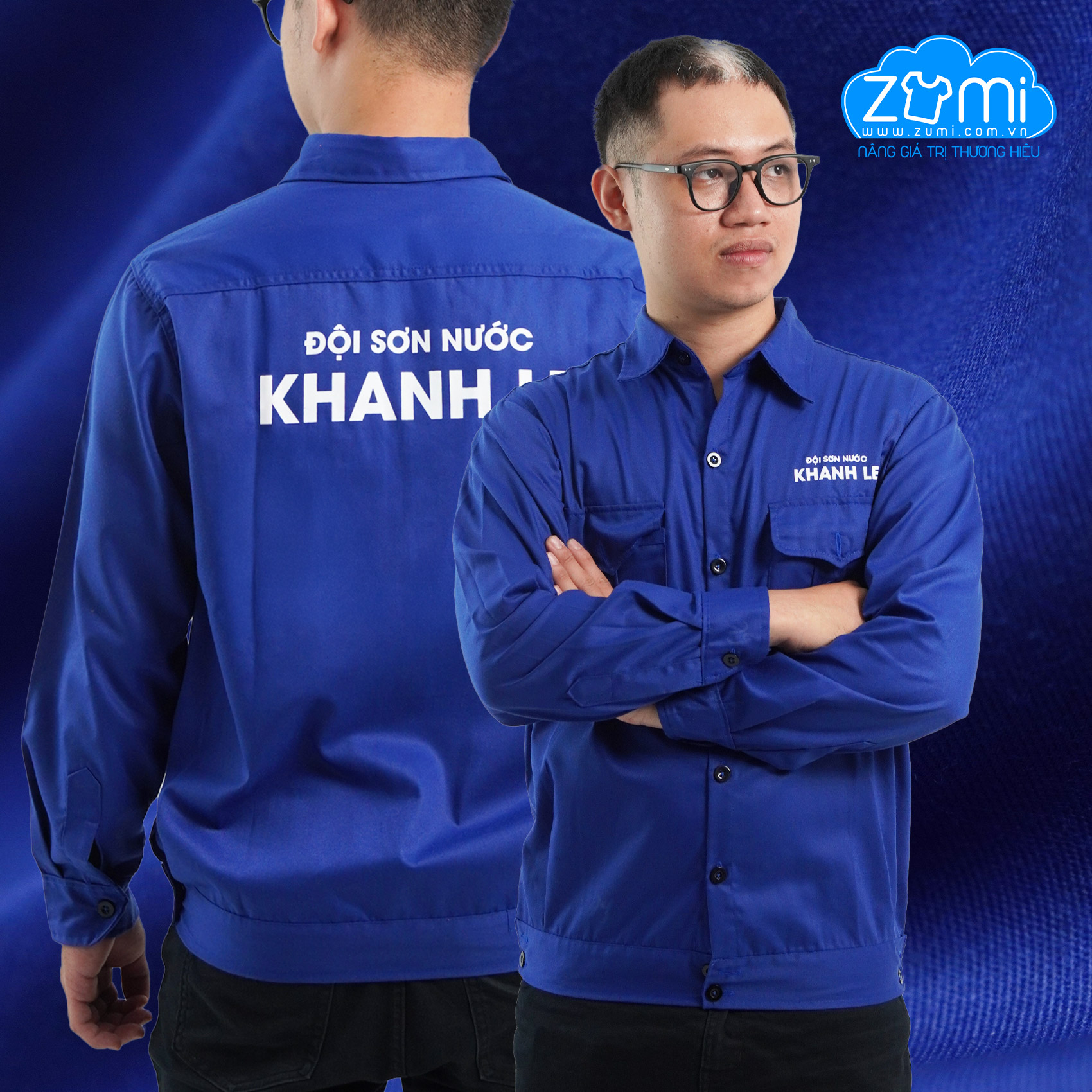 Áo Bảo Hộ Lao Động Đội Sơn Nước KHANH LE