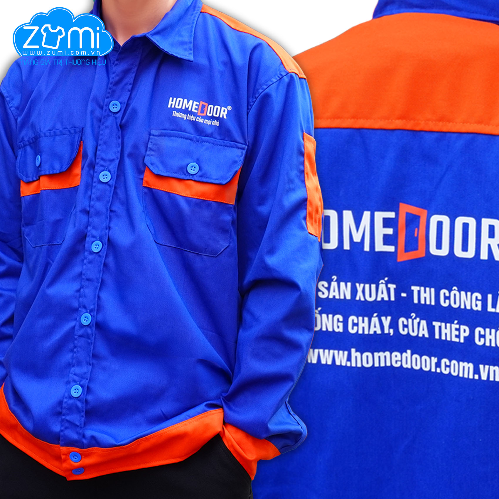 Áo Bảo Hộ Lao Động Home Door