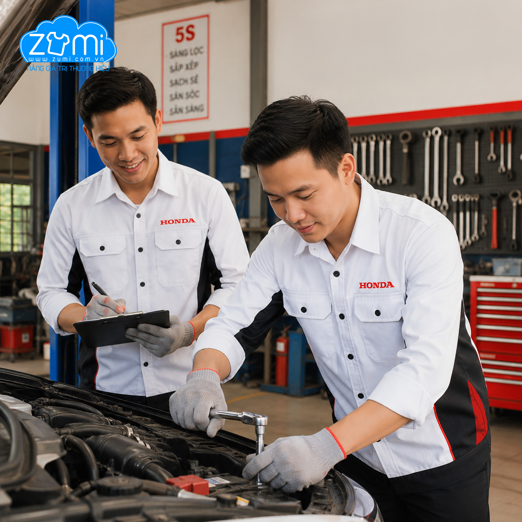 Áo Bảo Hộ Lao Động Honda