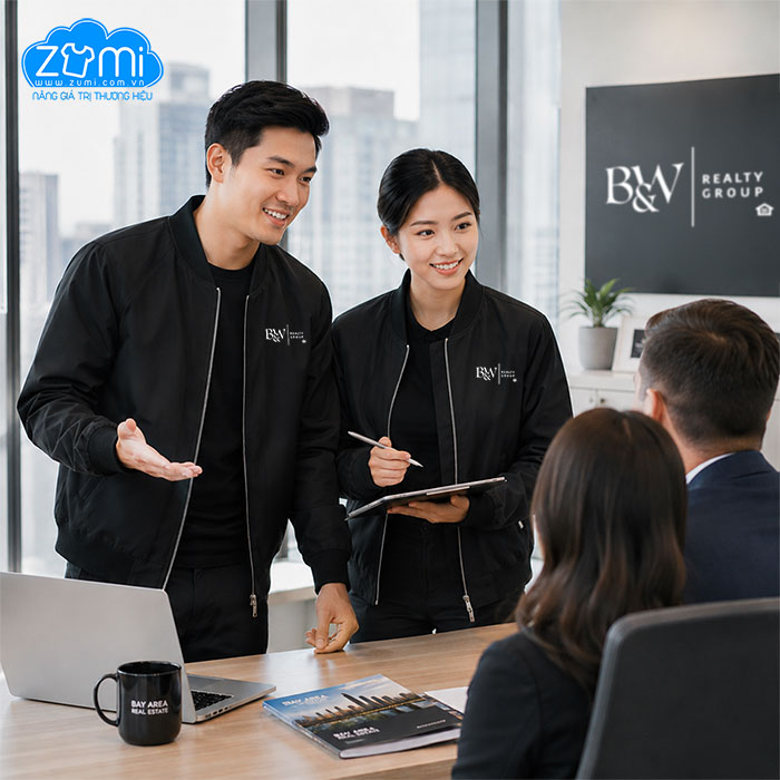 Áo khoác Đồng Phục - B&W realty group