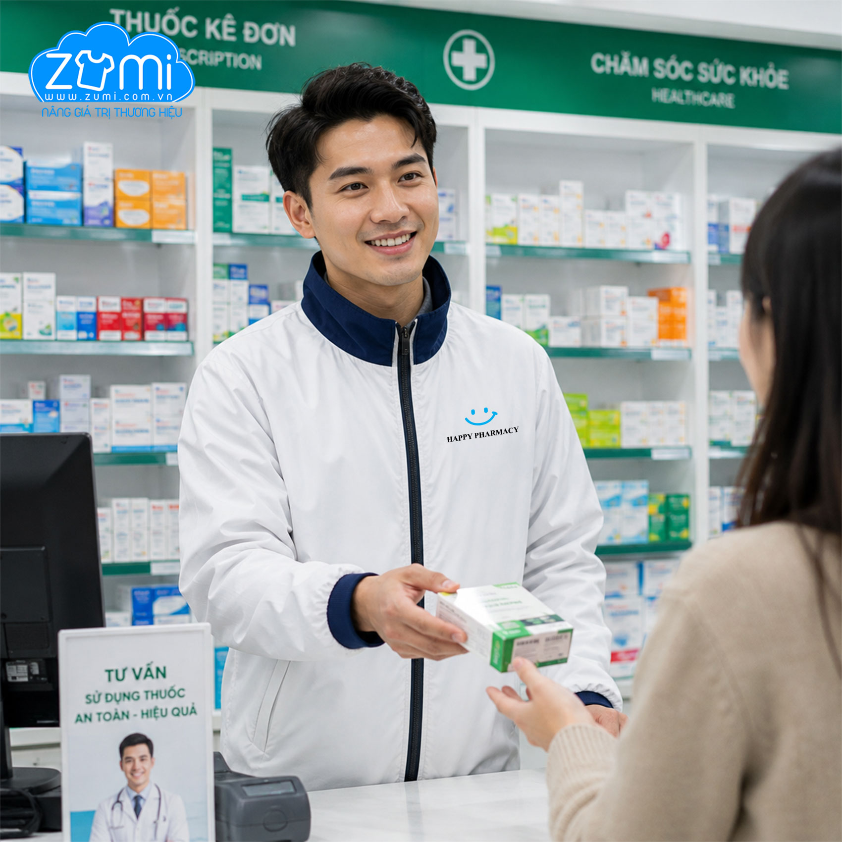 Áo khoác Đồng Phục - Happy Pharmacy
