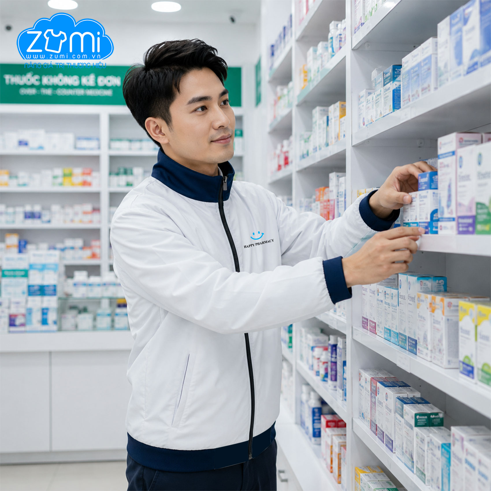 Áo khoác Đồng Phục - Happy Pharmacy