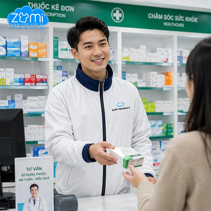 Áo khoác Đồng Phục - Happy Pharmacy