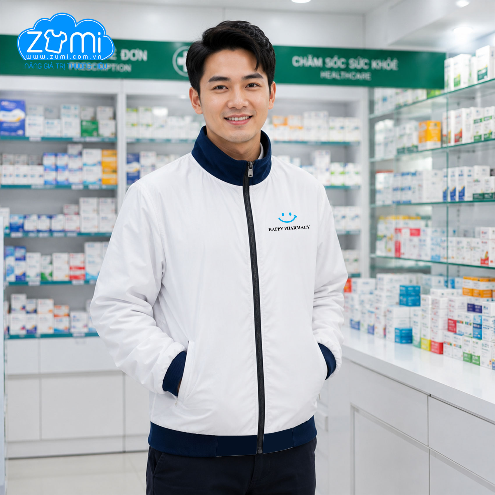 Áo khoác Đồng Phục - Happy Pharmacy
