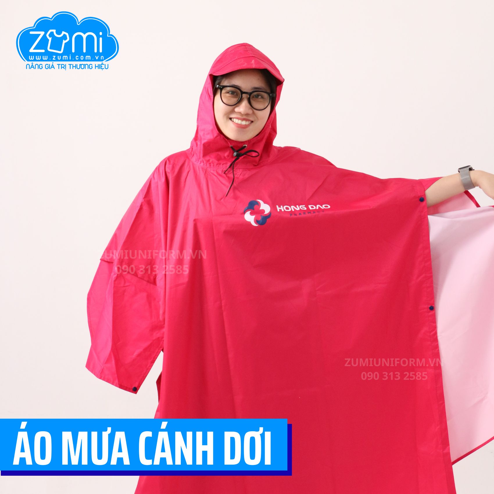 Áo Mưa Cánh Dơi Nhà Thuốc Hồng Đào Pharmacy