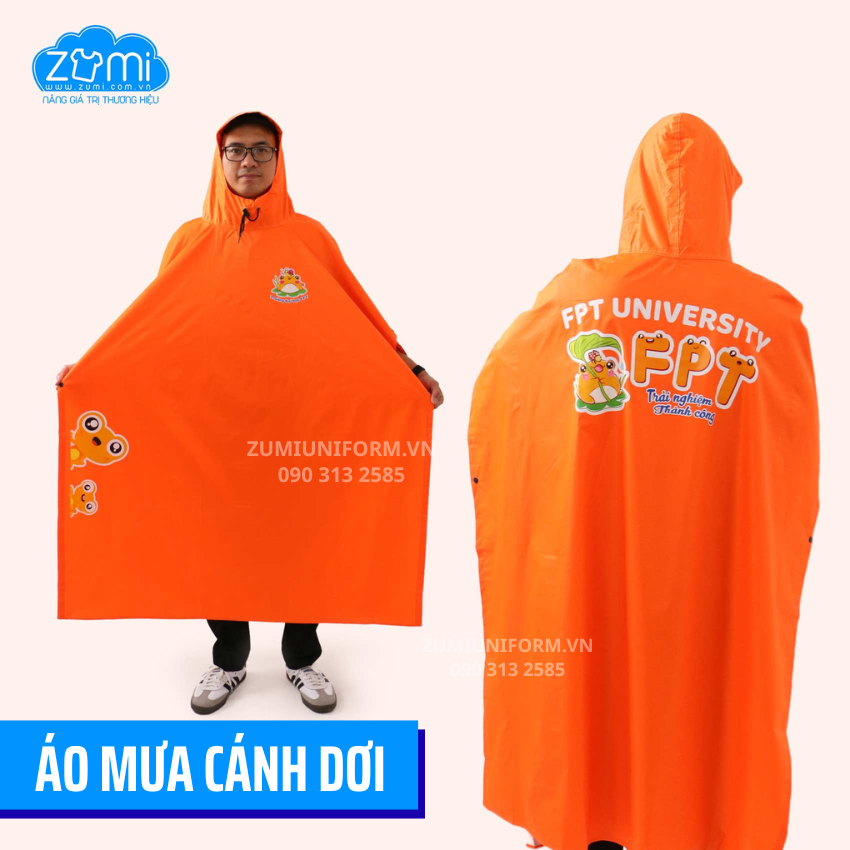 Áo Mưa Cánh Dơi Trường Đại học FPT
