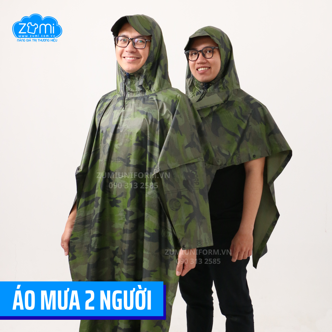 Áo Mưa Hai Người Chất Liệu Bền Bỉ
