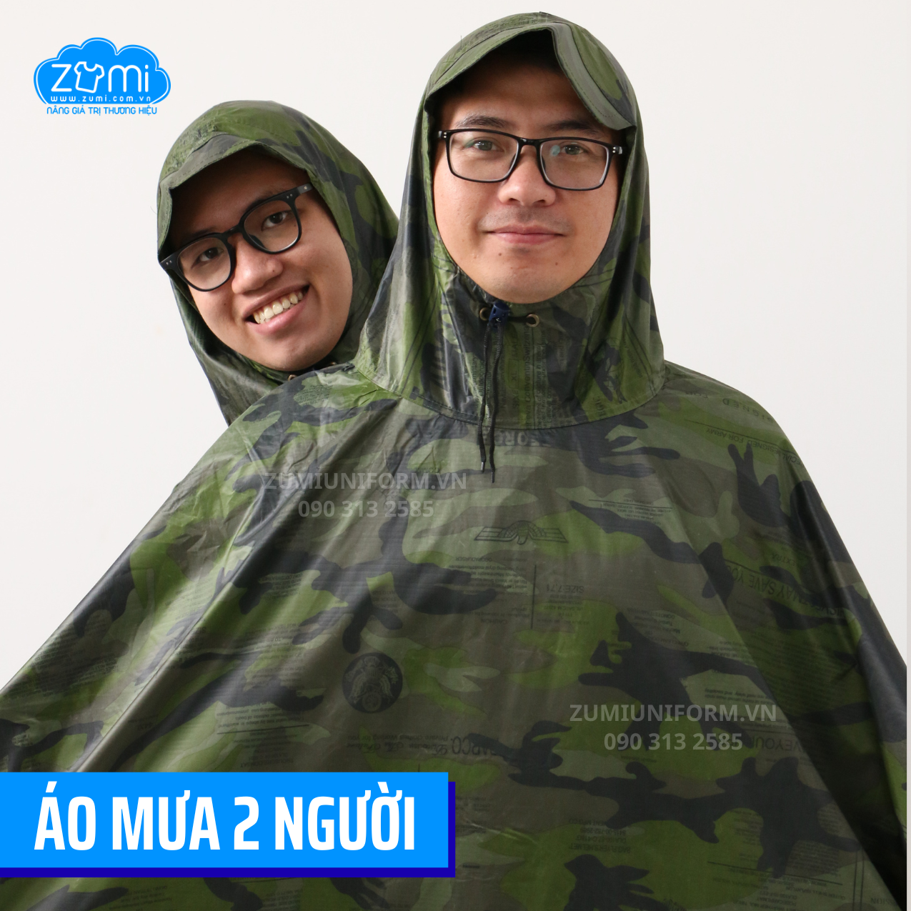 Áo Mưa Hai Người Chất Liệu Bền Bỉ
