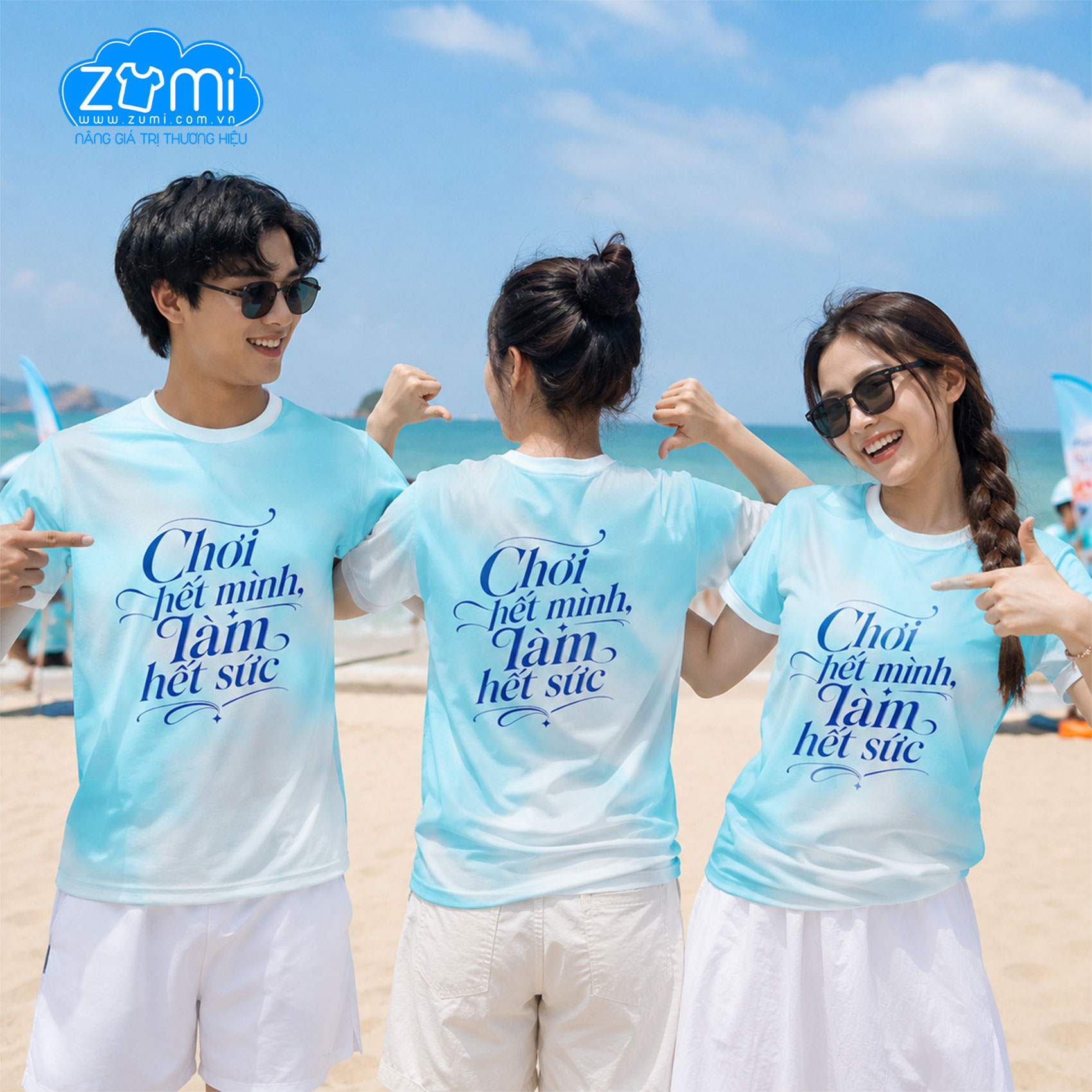 Áo Nhóm Teambuilding Đồng phục Đi Biển Mẫu 7