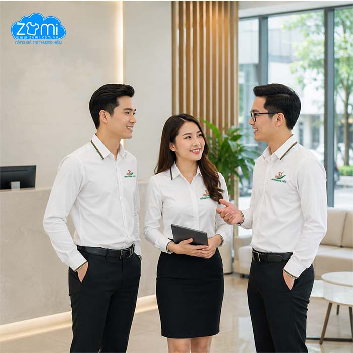  Áo Sơ Mi Đồng Phục Tay Dài Đông Dược Việt
