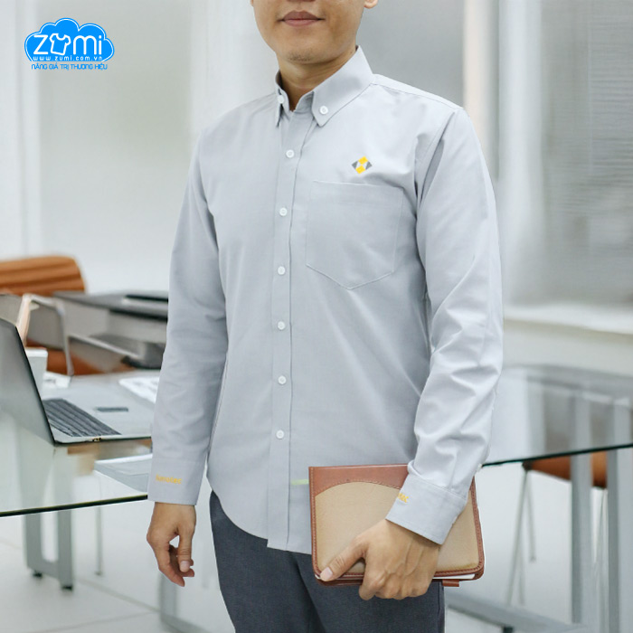 Áo Sơ Mi Đồng Phục Tay Dài Sanotec