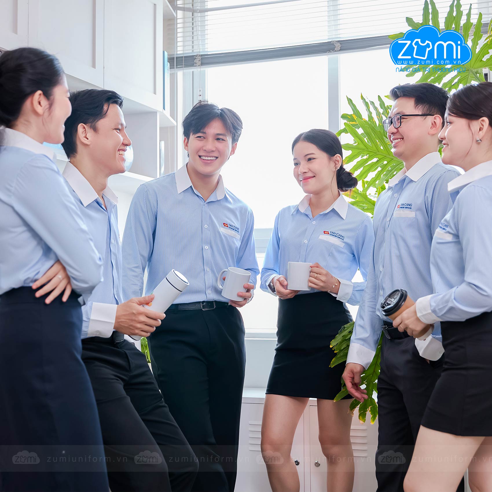 Áo Sơ Mi Đồng Phục Tay Dài Tân Cảng