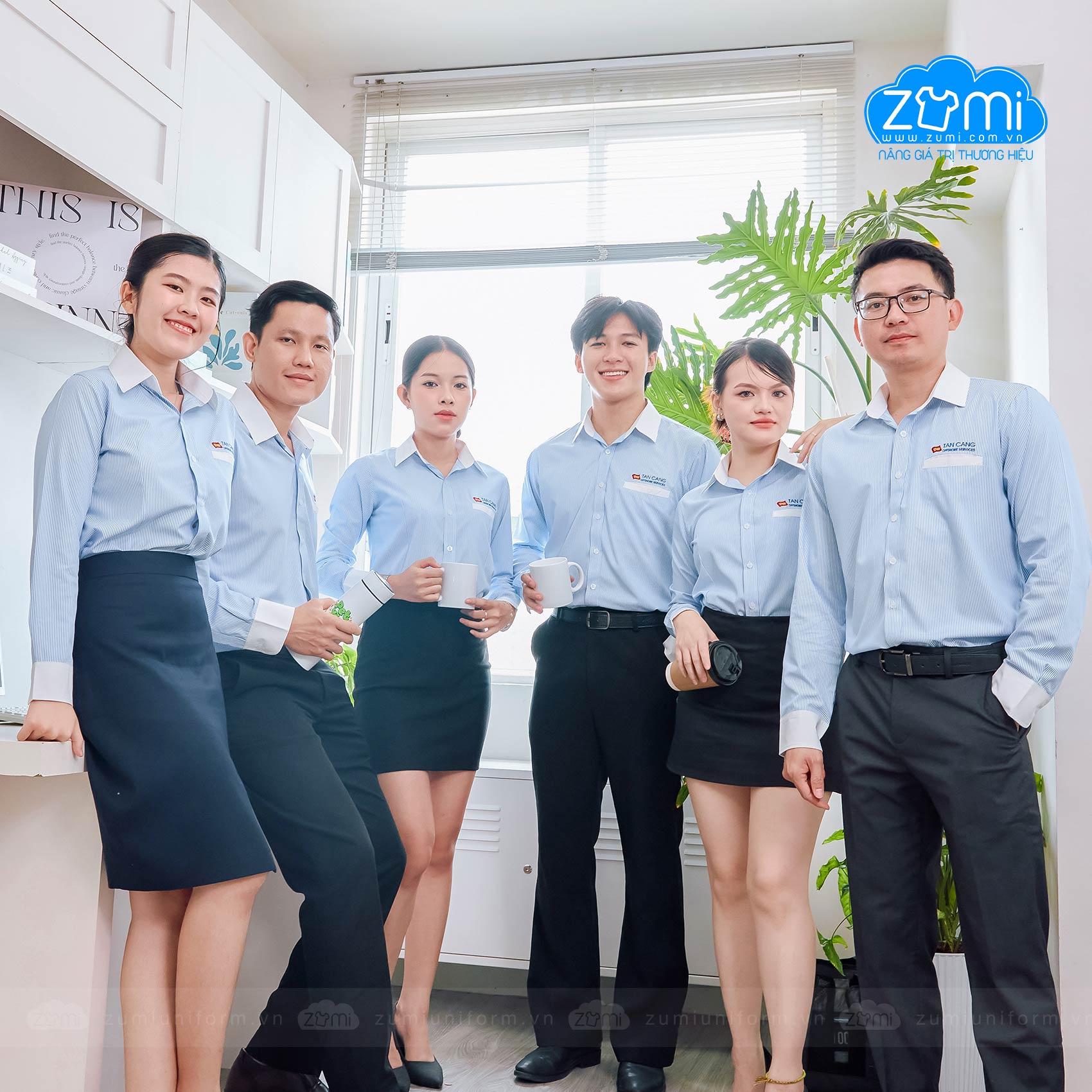 Áo Sơ Mi Đồng Phục Tay Dài Tân Cảng