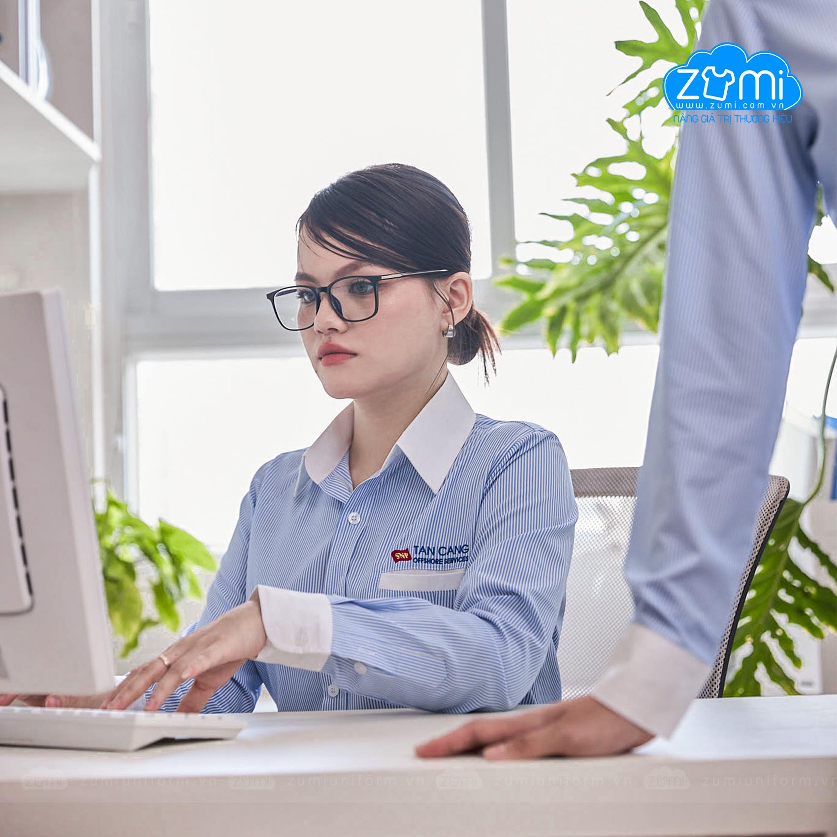 Áo Sơ Mi Đồng Phục Tay Dài Tân Cảng