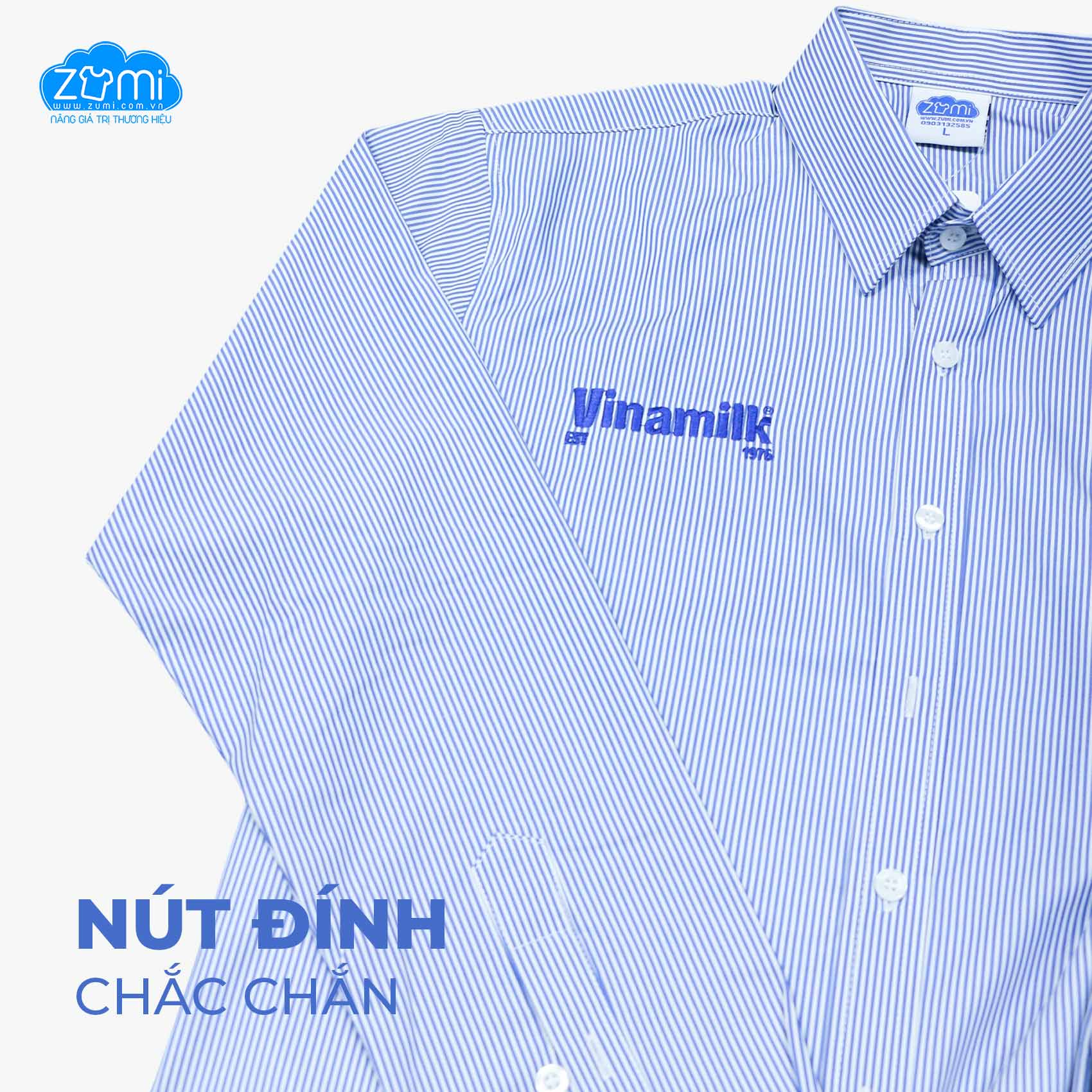 Áo Sơ Mi Đồng Phục Tay Dài Vinamilk