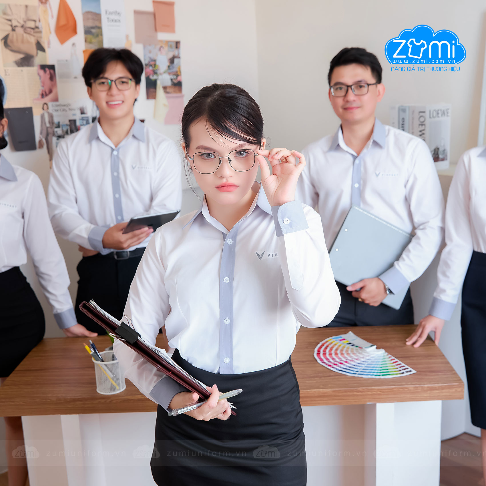 Áo Sơ Mi Đồng Phục Tay Dài VinFast