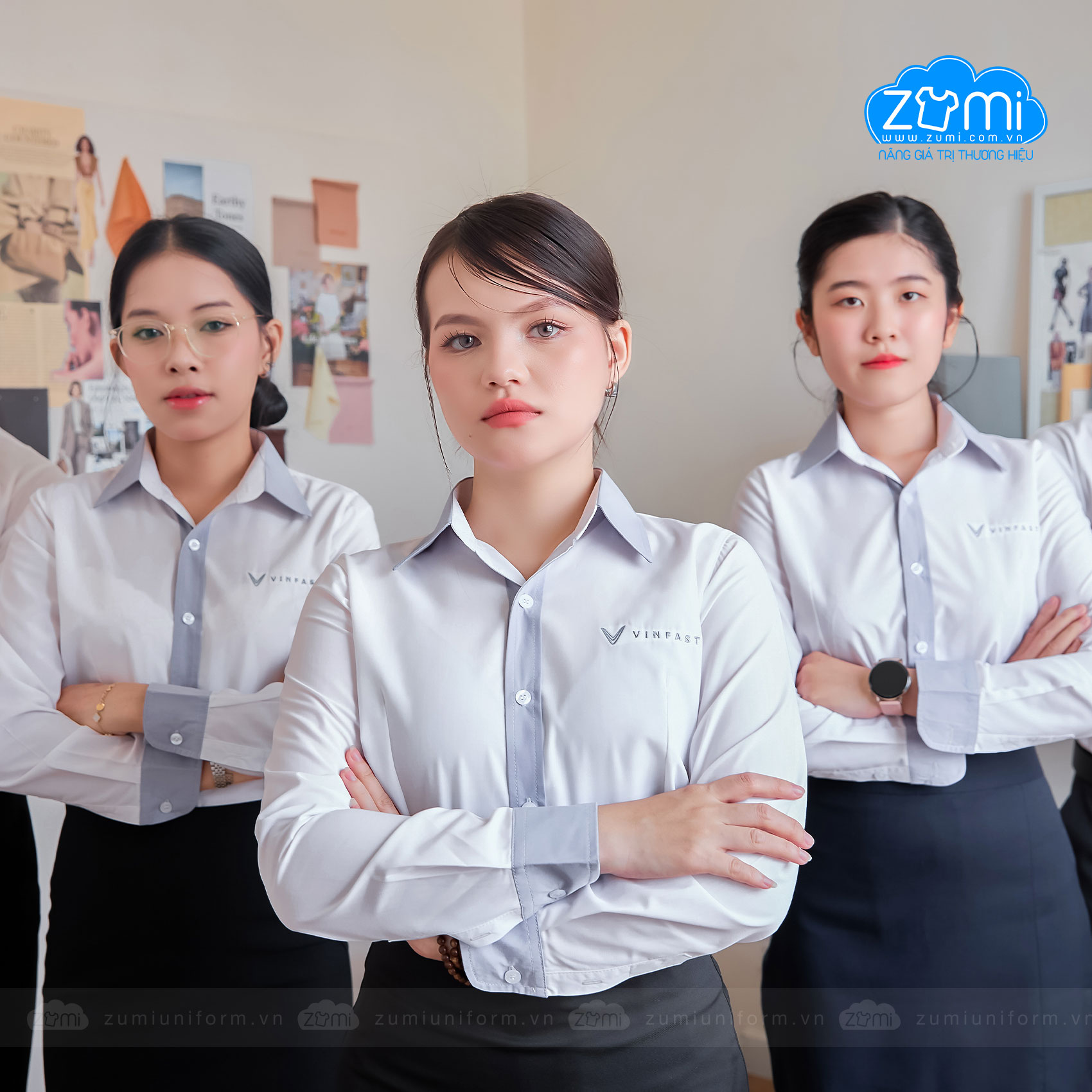 Áo Sơ Mi Đồng Phục Tay Dài VinFast