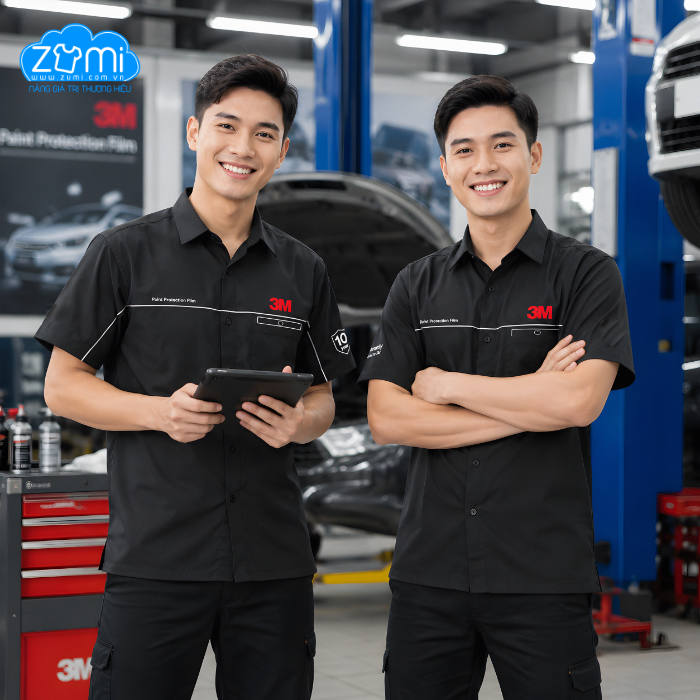 Áo Sơ Mi Đồng Phục Tay Ngắn 3M