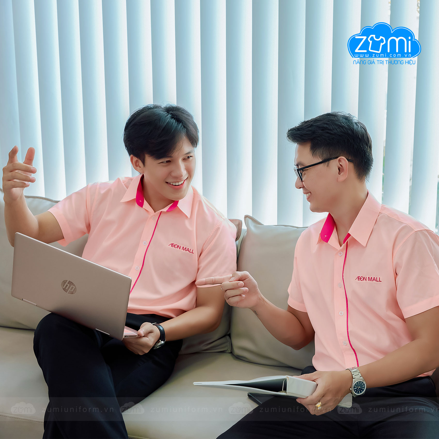 Áo Sơ Mi Đồng Phục Tay Ngắn Aeon Mall