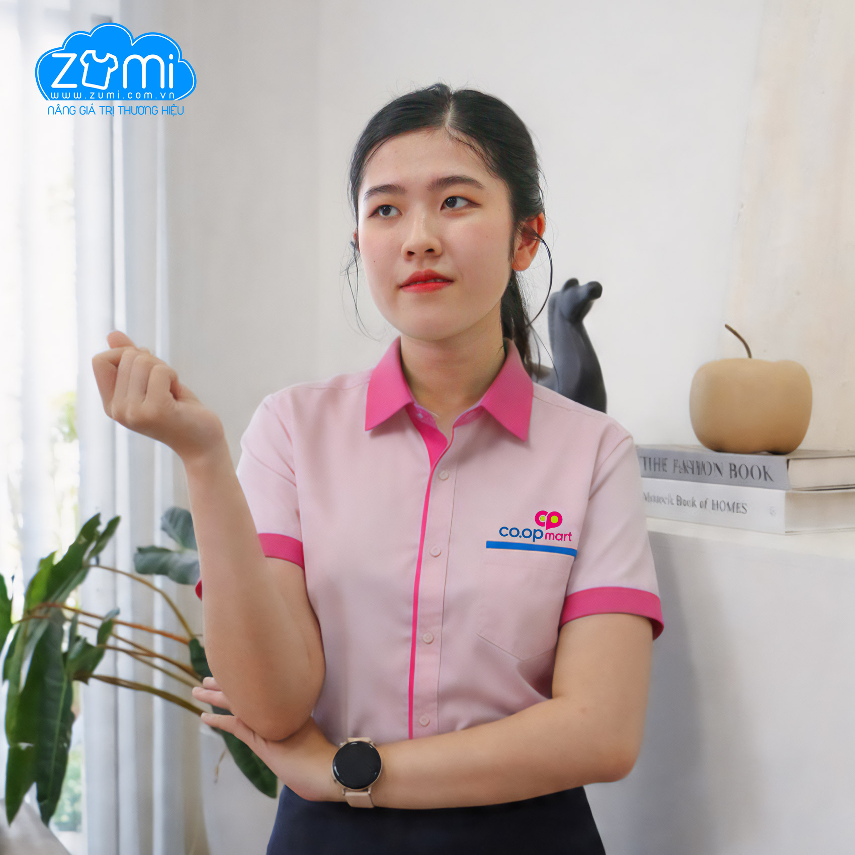 Áo Sơ Mi Đồng Phục Tay Ngắn Coop Mart