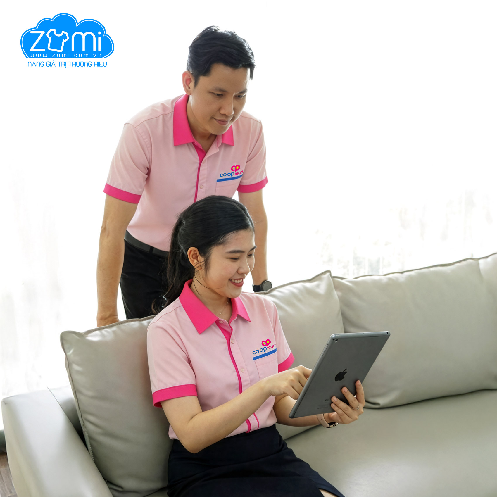 Áo Sơ Mi Đồng Phục Tay Ngắn Coop Mart