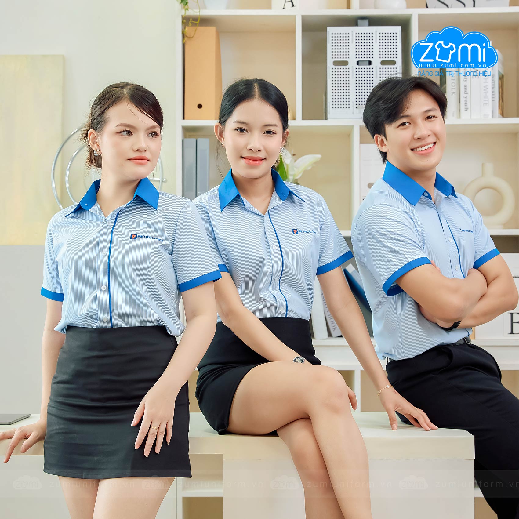 Áo Sơ Mi Đồng Phục Tay Ngắn Petrolimex