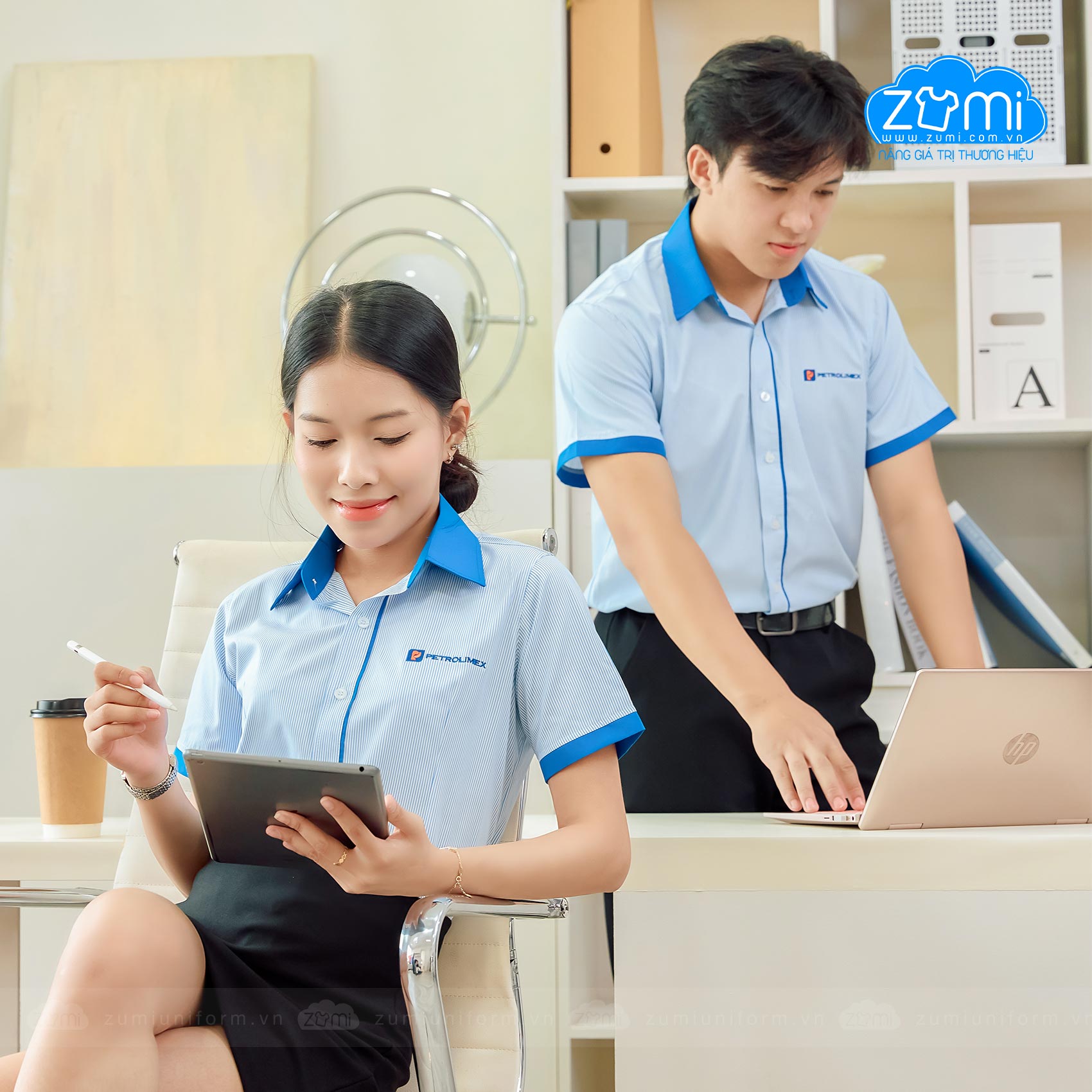 Áo Sơ Mi Đồng Phục Tay Ngắn Petrolimex