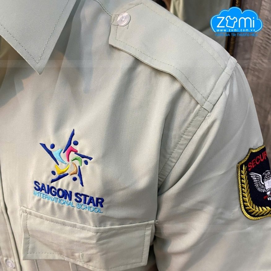 Áo Sơ Mi Đồng Phục Tay Ngắn Sài Gòn Star Mẫu 3