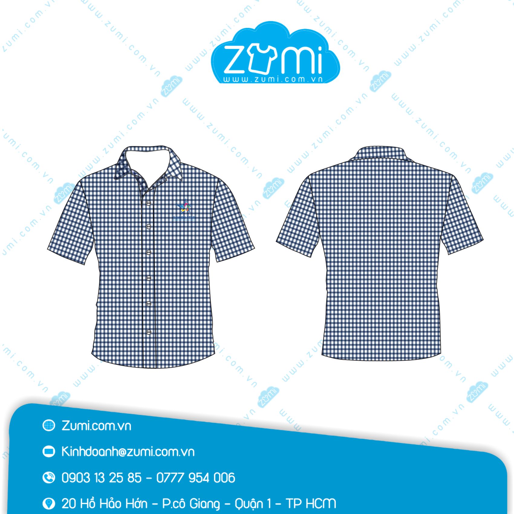 Áo Sơ Mi Đồng Phục Tay Ngắn - Sài Gòn Star