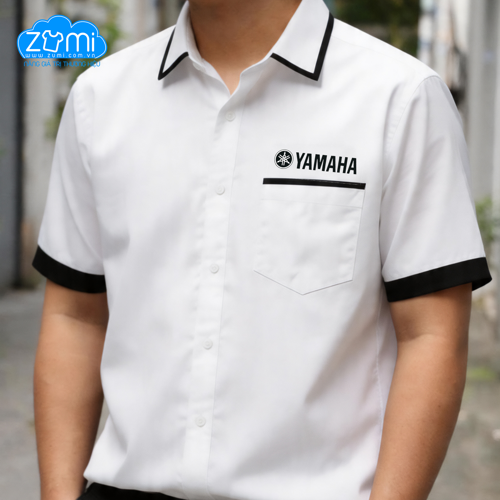 Áo Sơ Mi Đồng Phục Tay Ngắn Yamaha