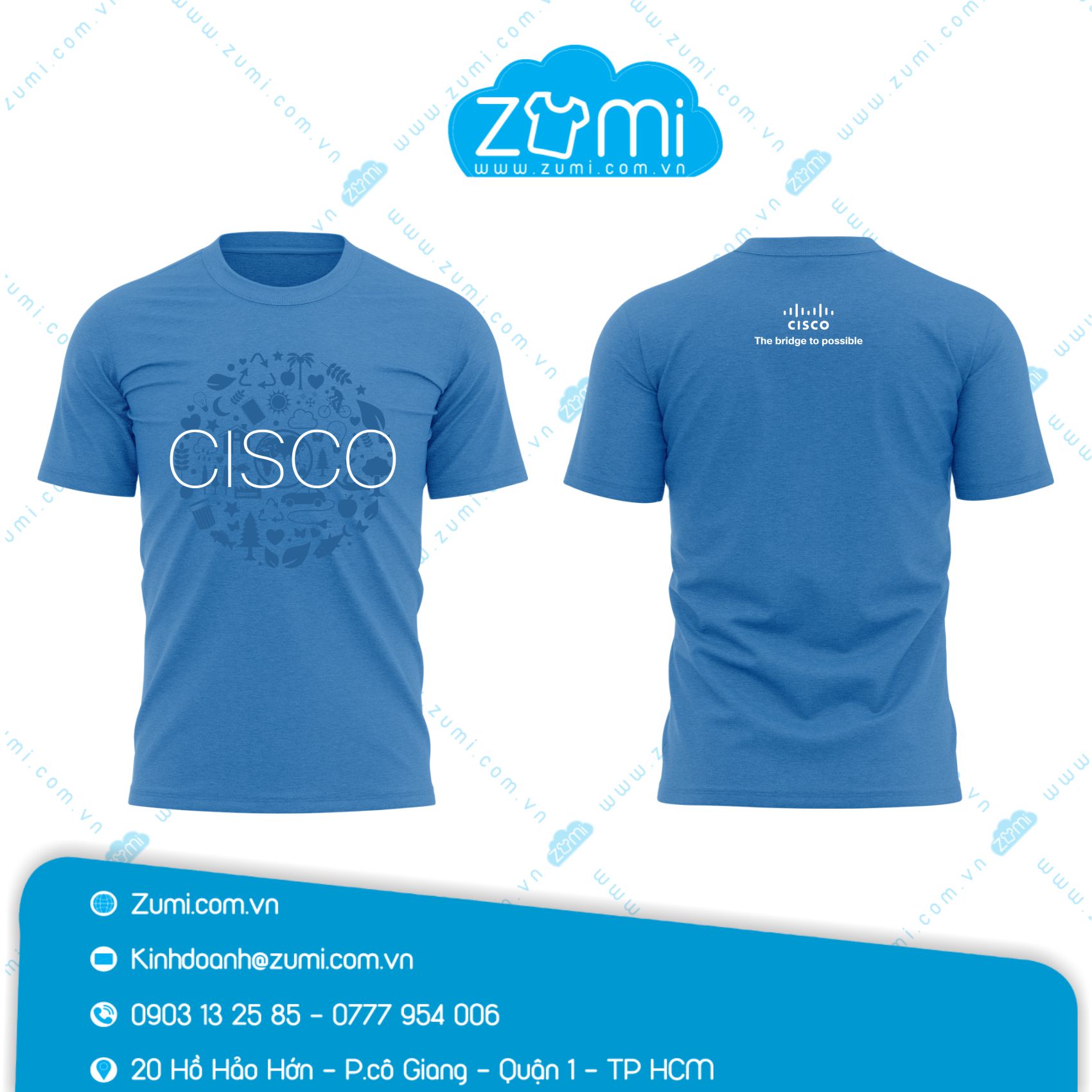 Áo Thun Đồng Phục Cổ Tròn - Cisco - Z0719057