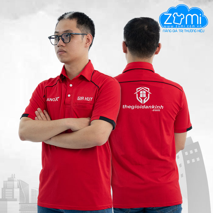 Áo Thun Đồng phục Cổ Trụ - Áo Polo Công Ty GIA HUY