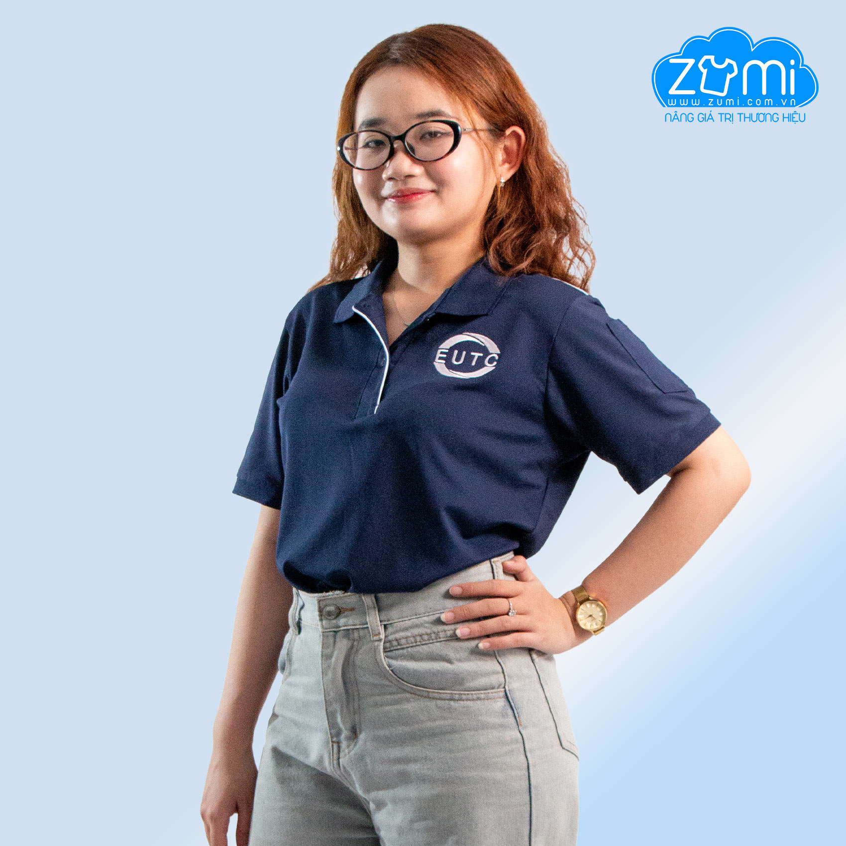 Áo Thun Đồng phục Cổ Trụ - Áo Polo Công Ty Kỹ Thuật EUTC