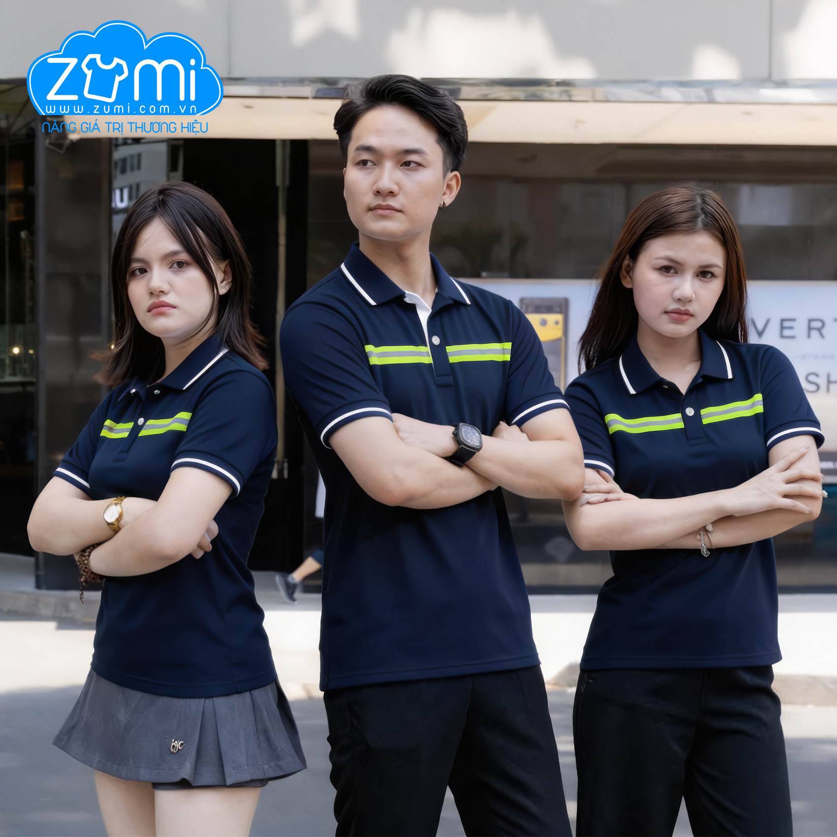 Áo Thun Đồng phục Cổ Trụ - Áo Polo Konoike Vinatrans