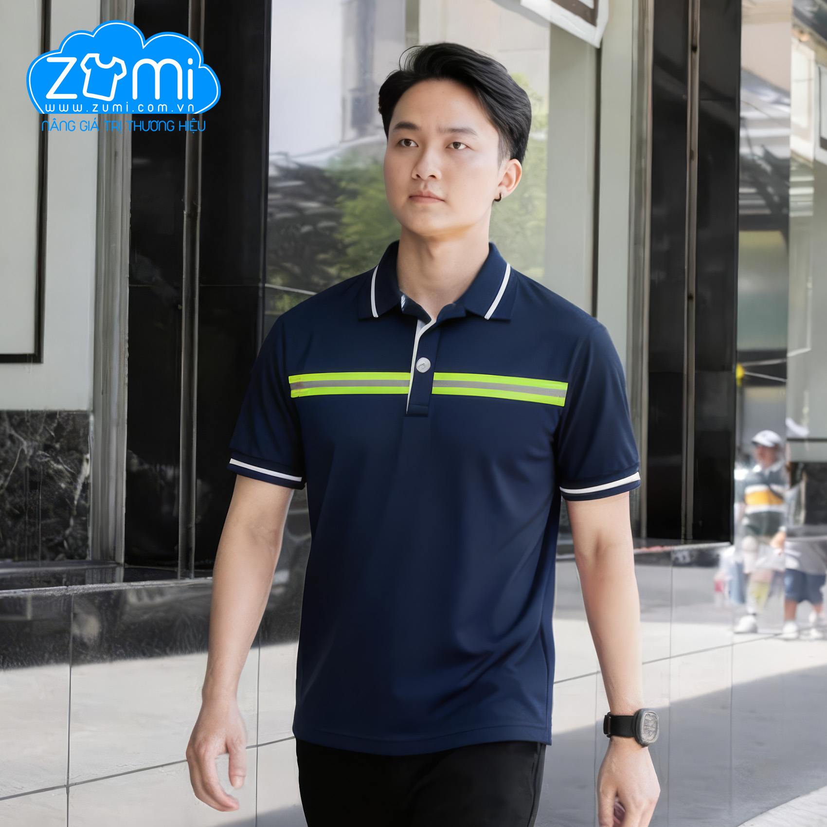 Áo Thun Đồng phục Cổ Trụ - Áo Polo Konoike Vinatrans