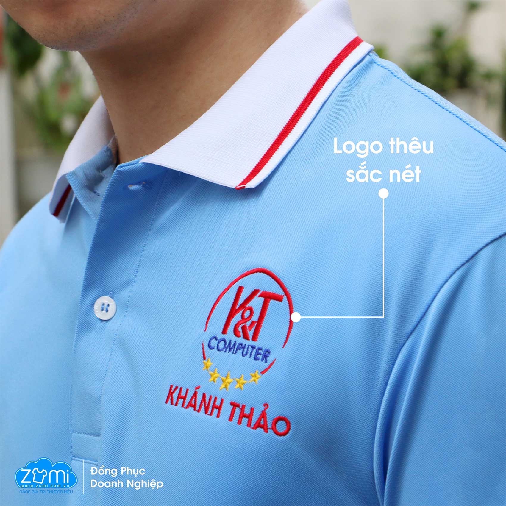 Áo Thun Đồng Phục Cổ Trụ - Áo Polo Kỹ Thuật Máy tính