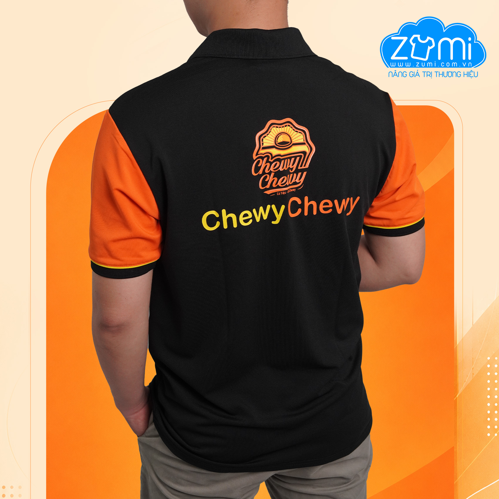 Áo Thun Đồng phục Cổ Trụ - Áo Polo Tiệm Bánh Chewy Chewy