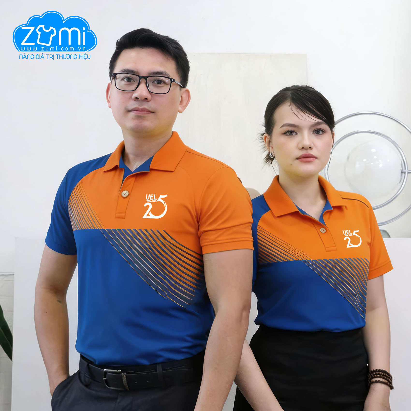 Áo Thun Đồng Phục Cổ Trụ - Áo thun Polo UEF