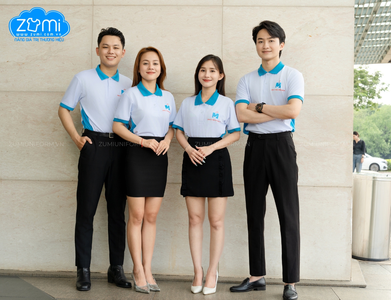 Áo Thun Đồng phục Cổ Trụ - Công ty Công Nghệ M