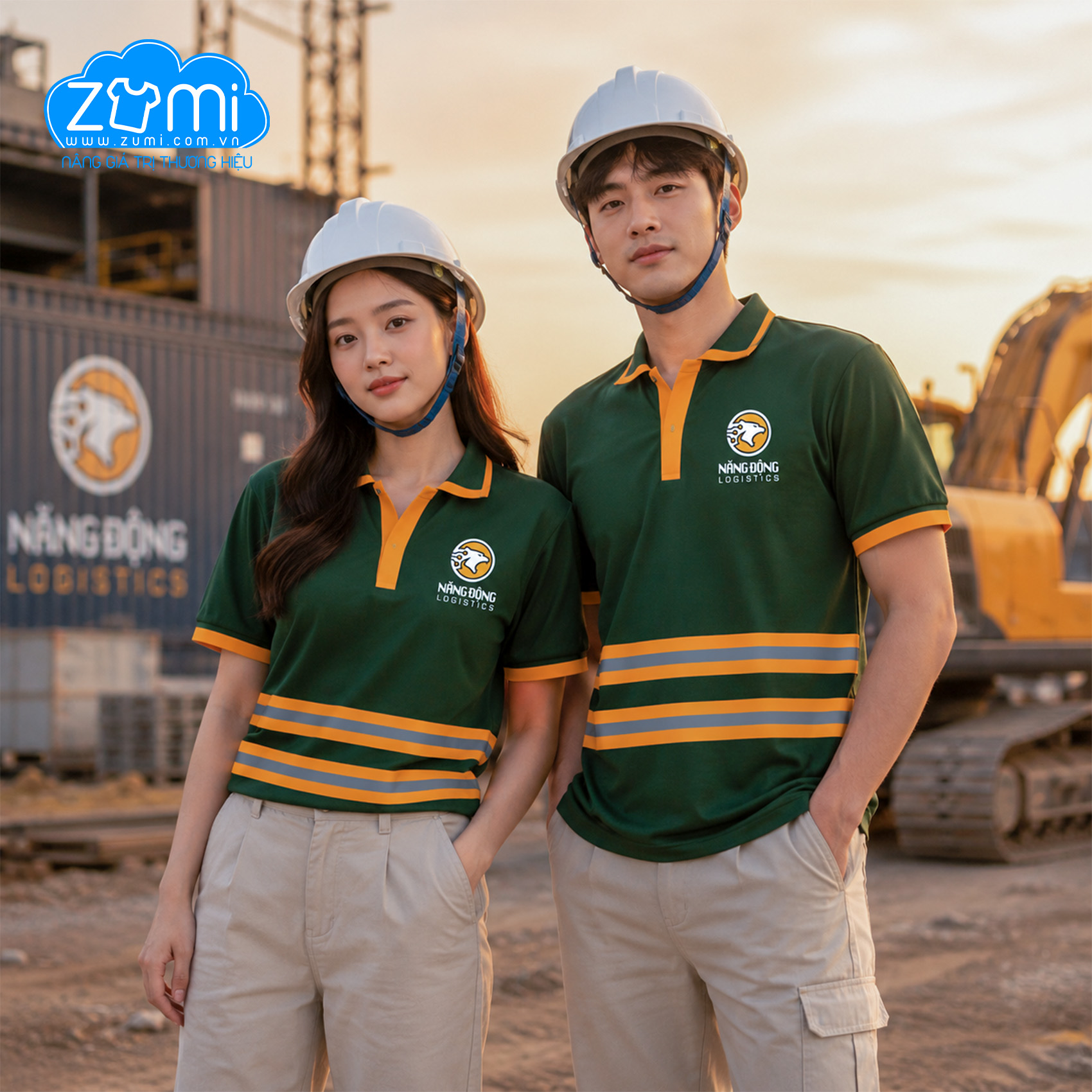 Áo Thun Đồng Phục Cổ Trụ - Năng Động Logistics - Z0822000