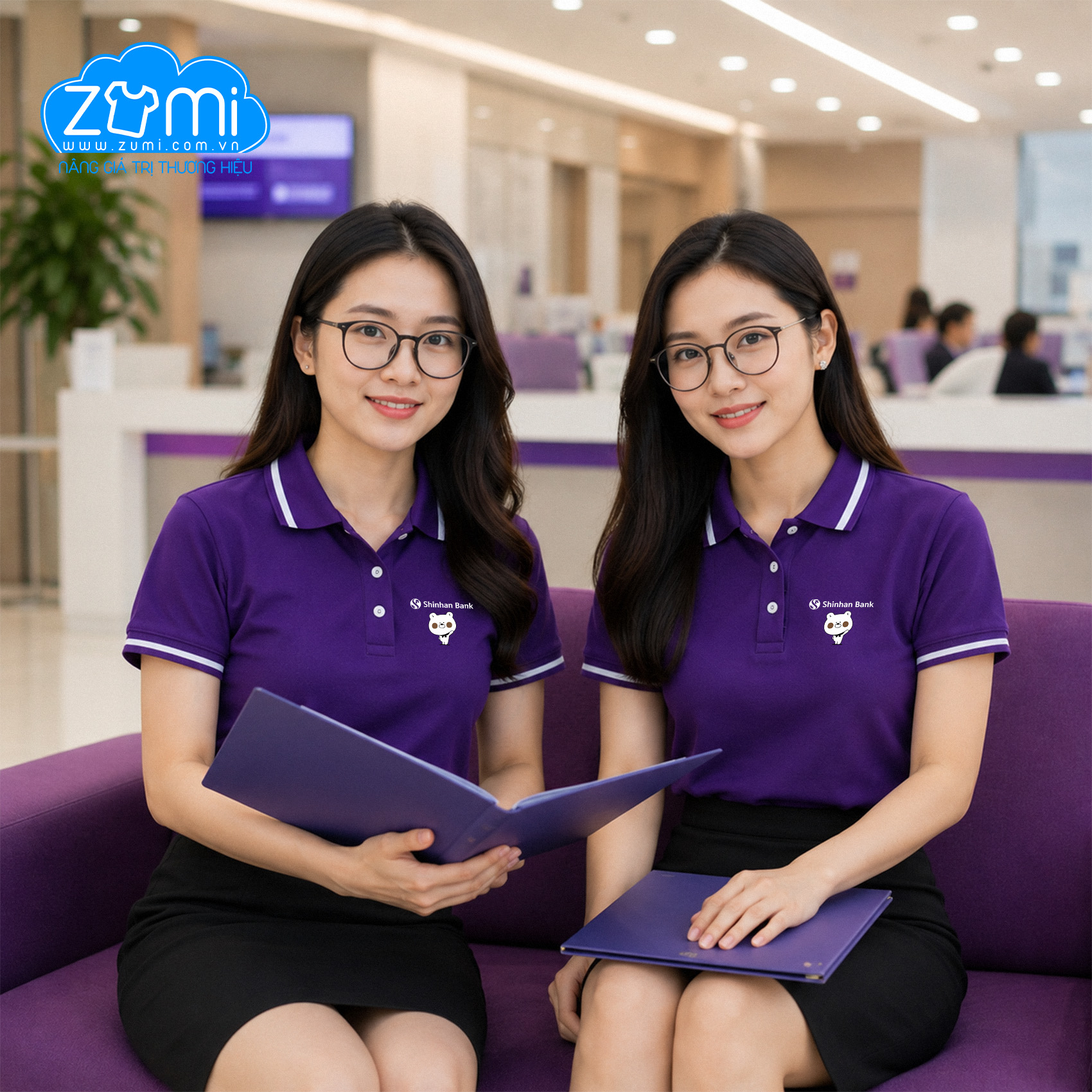 Áo Thun Đồng Phục Cổ Trụ - Shinhan Bank - Z0720071