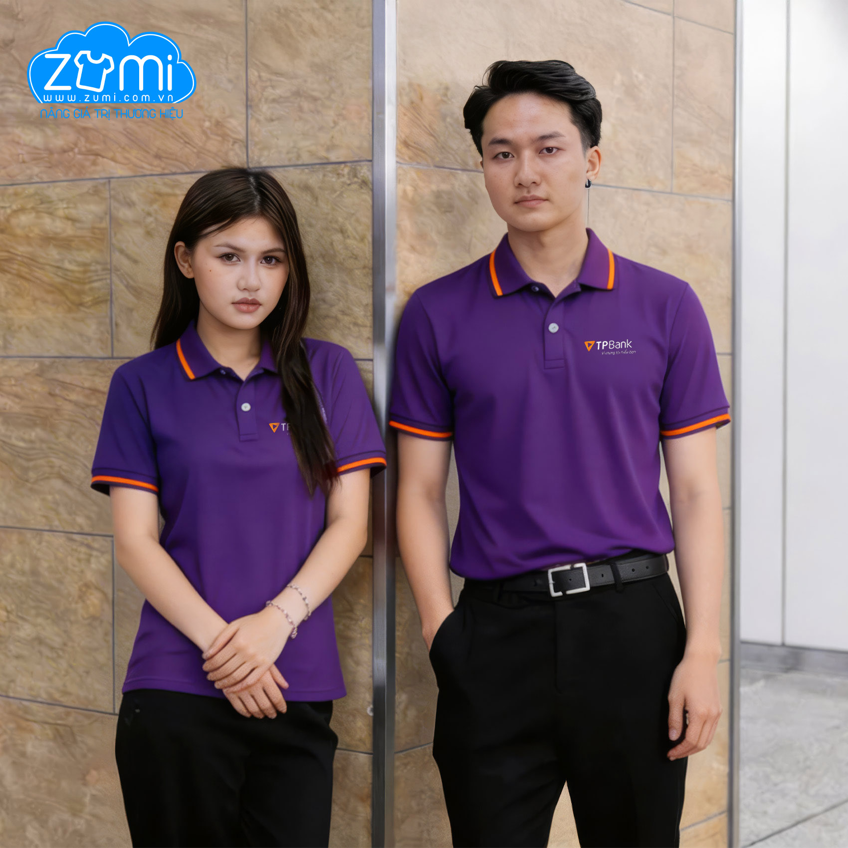 Áo Thun Đồng phục Cổ Trụ - TP Bank - Z0419056