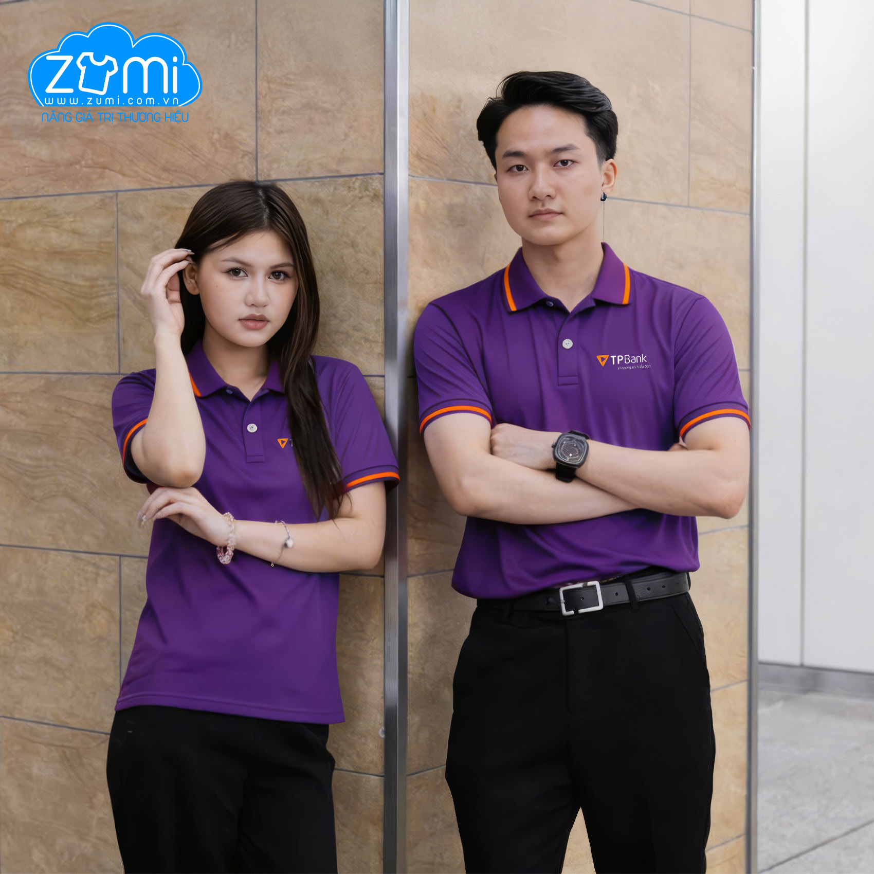 Áo Thun Đồng phục Cổ Trụ - TP Bank - Z0419056