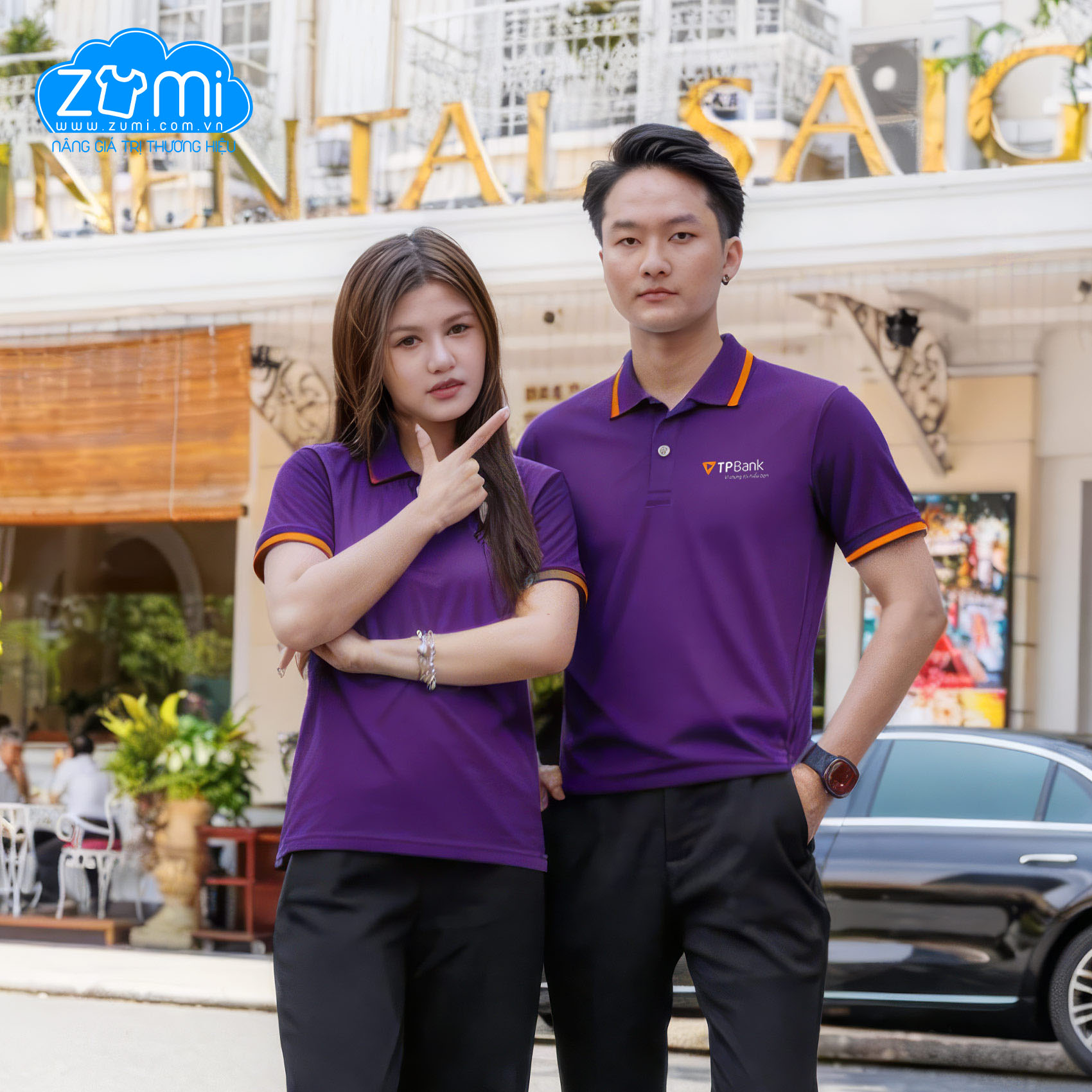 Áo Thun Đồng phục Cổ Trụ - TP Bank - Z0419056