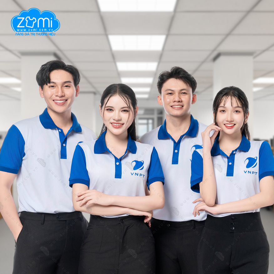 Áo Thun Đồng phục Cổ Trụ VNPT
