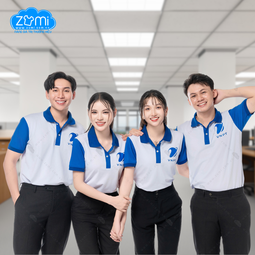 Áo Thun Đồng phục Cổ Trụ VNPT