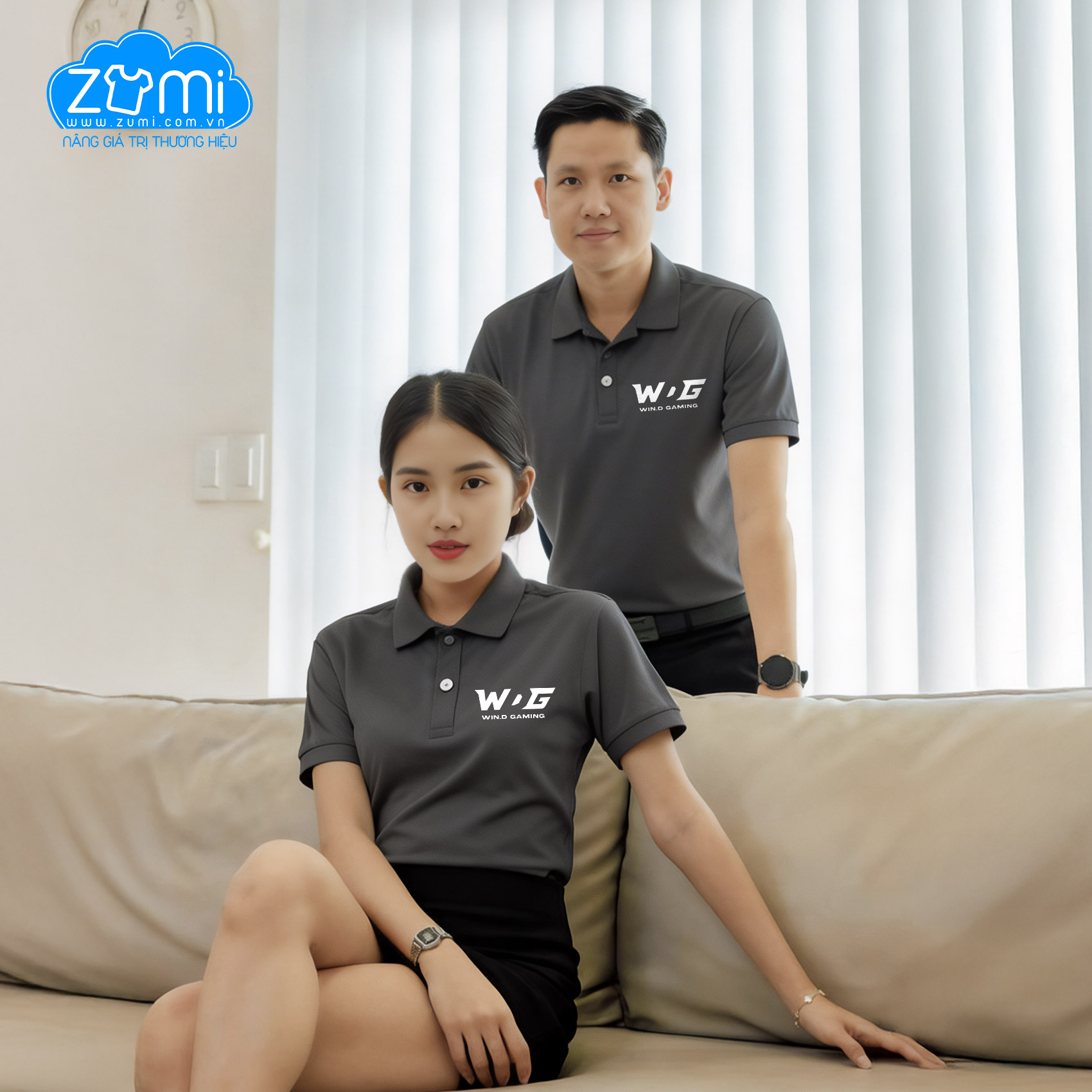 Áo Thun Đồng Phục Cổ Trụ - WIN D - Z1223040