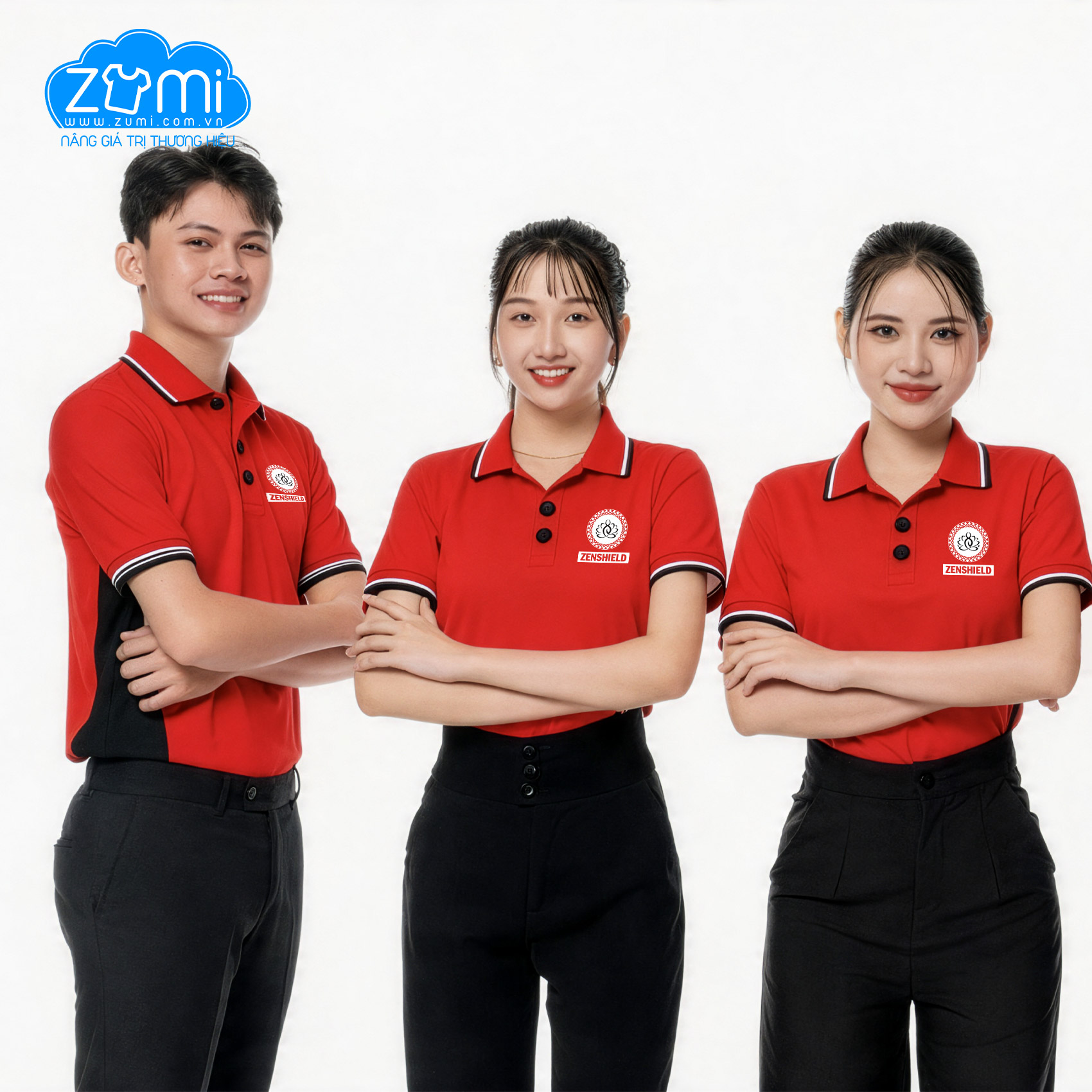 Áo Thun Đồng Phục Cổ Trụ - Zen Shield - Z1220016