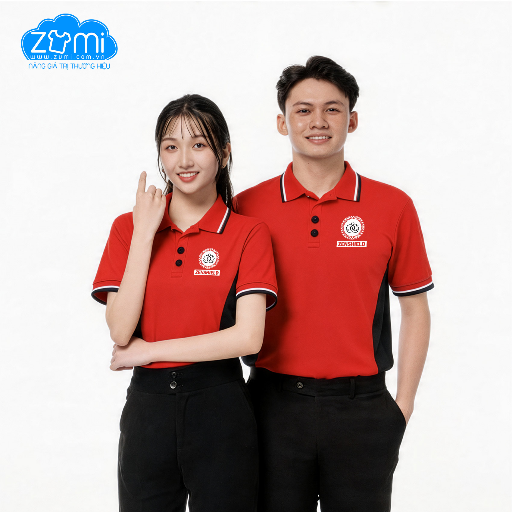 Áo Thun Đồng Phục Cổ Trụ - Zen Shield - Z1220016