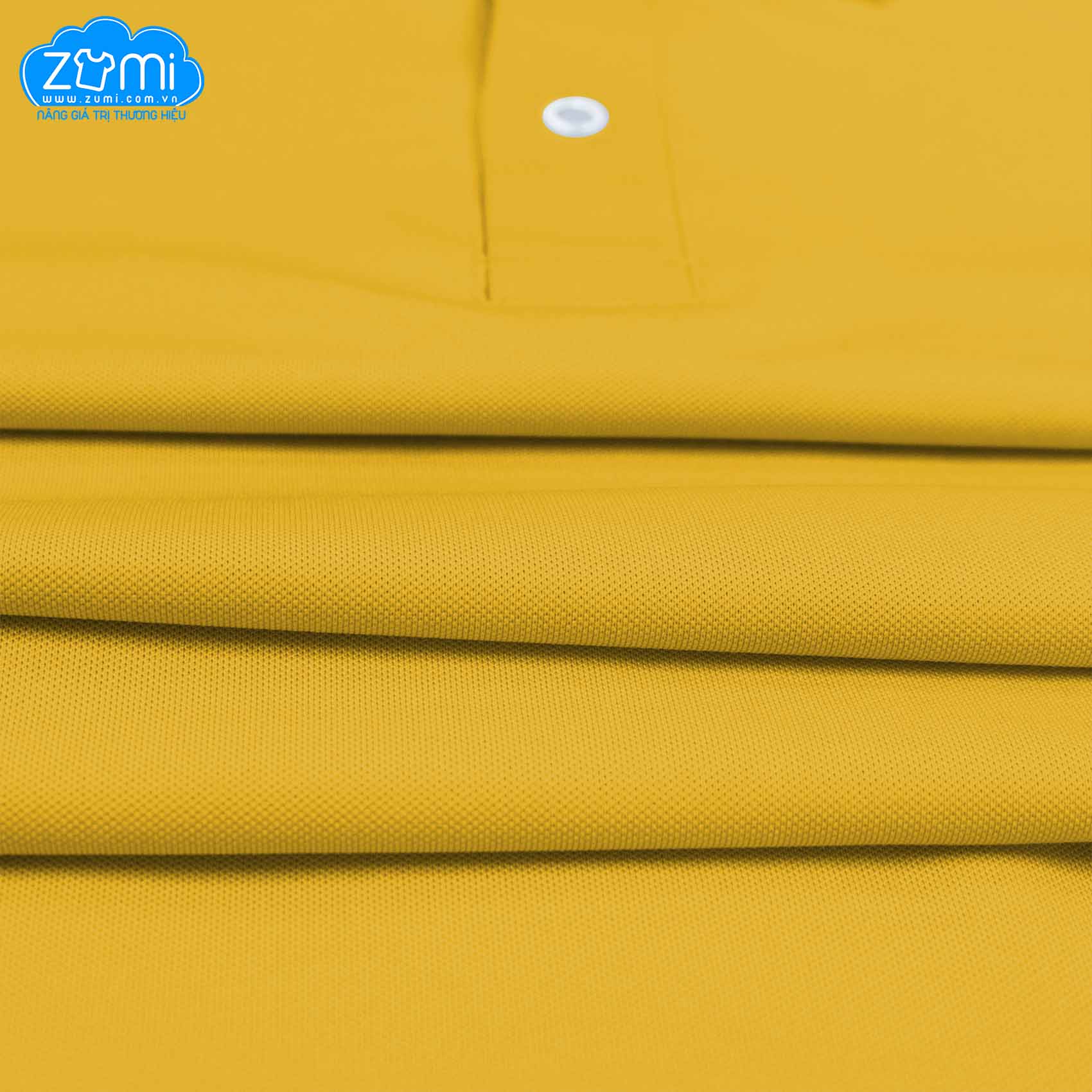 Áo Thun Thời Trang - Áo thun Polo Zumi Basic Màu Vàng mía